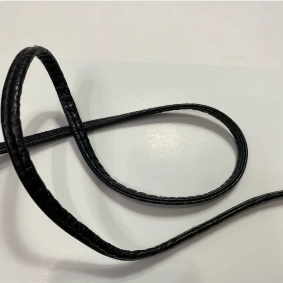 Vintage 70s Leather & Snakeskin Envelope Handbag Black Perforated Velvet Lined - Picture 13 of 14